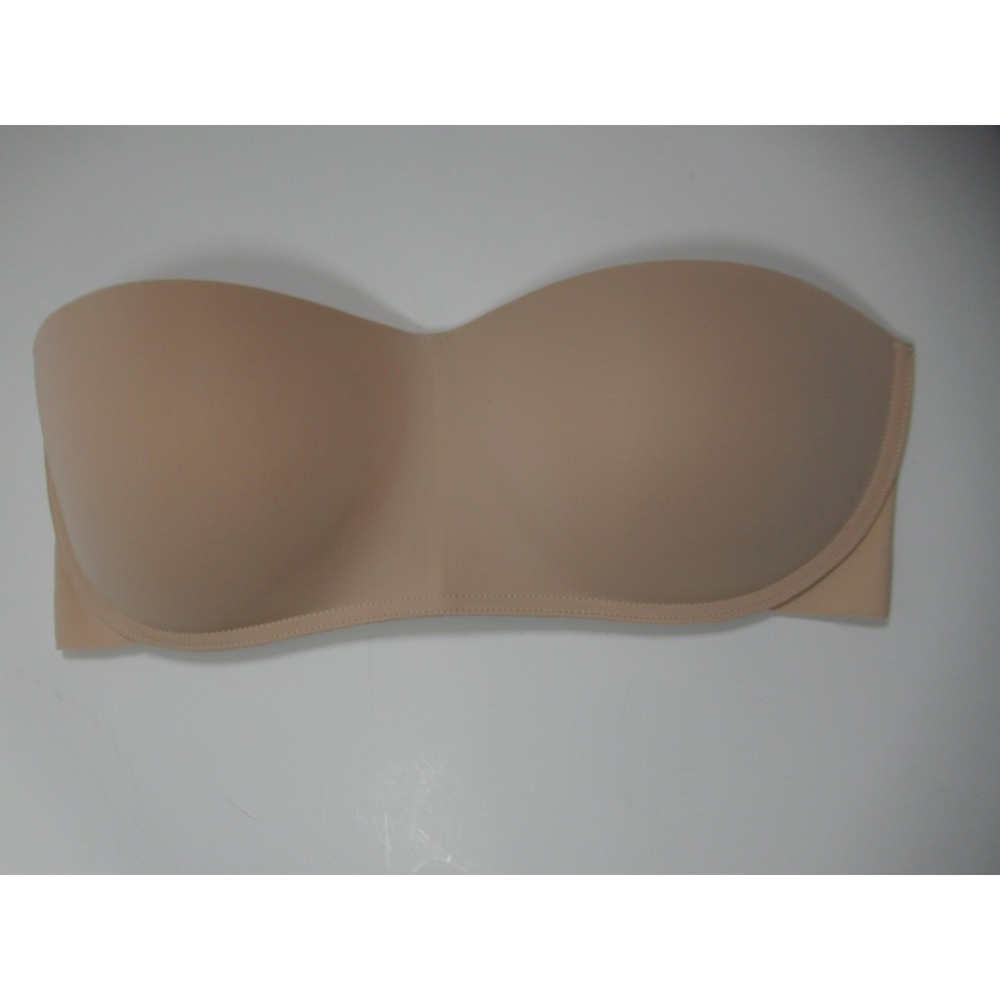 Maidenform Pure Comfort Strapless Wireless Bra Small Beige dm7685